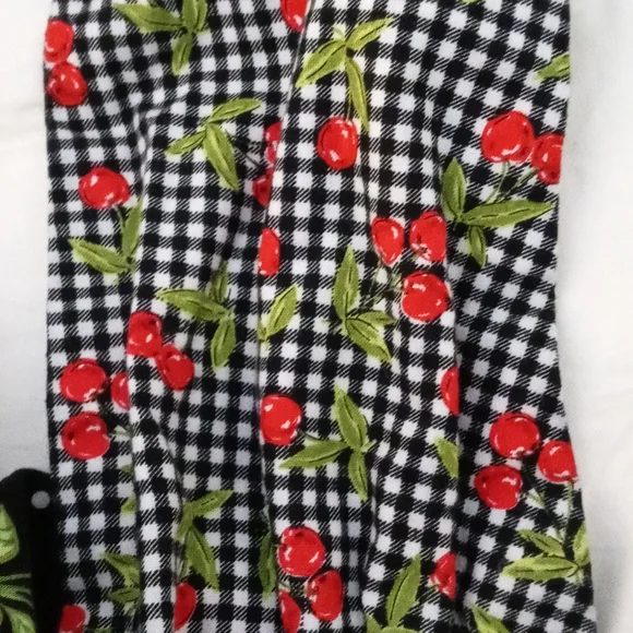 Handmade Cherry 50's Style Pinup Dress - Picture 7 of 8